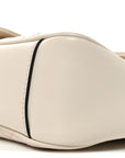 Calfskin Matelasse Small GG Marmont Shoulder Bag White
