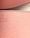 GG Supreme Monogram Textured Dollar Calfskin Web Small Ophidia Bucket Shoulder Bag Rose Pink