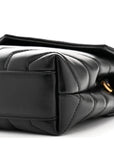 Calfskin Y Quilted Monogram Toy Loulou Crossbody Bag Black