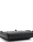 GG Supreme Monogram Web Small Flat Messenger Bag Black Grey
