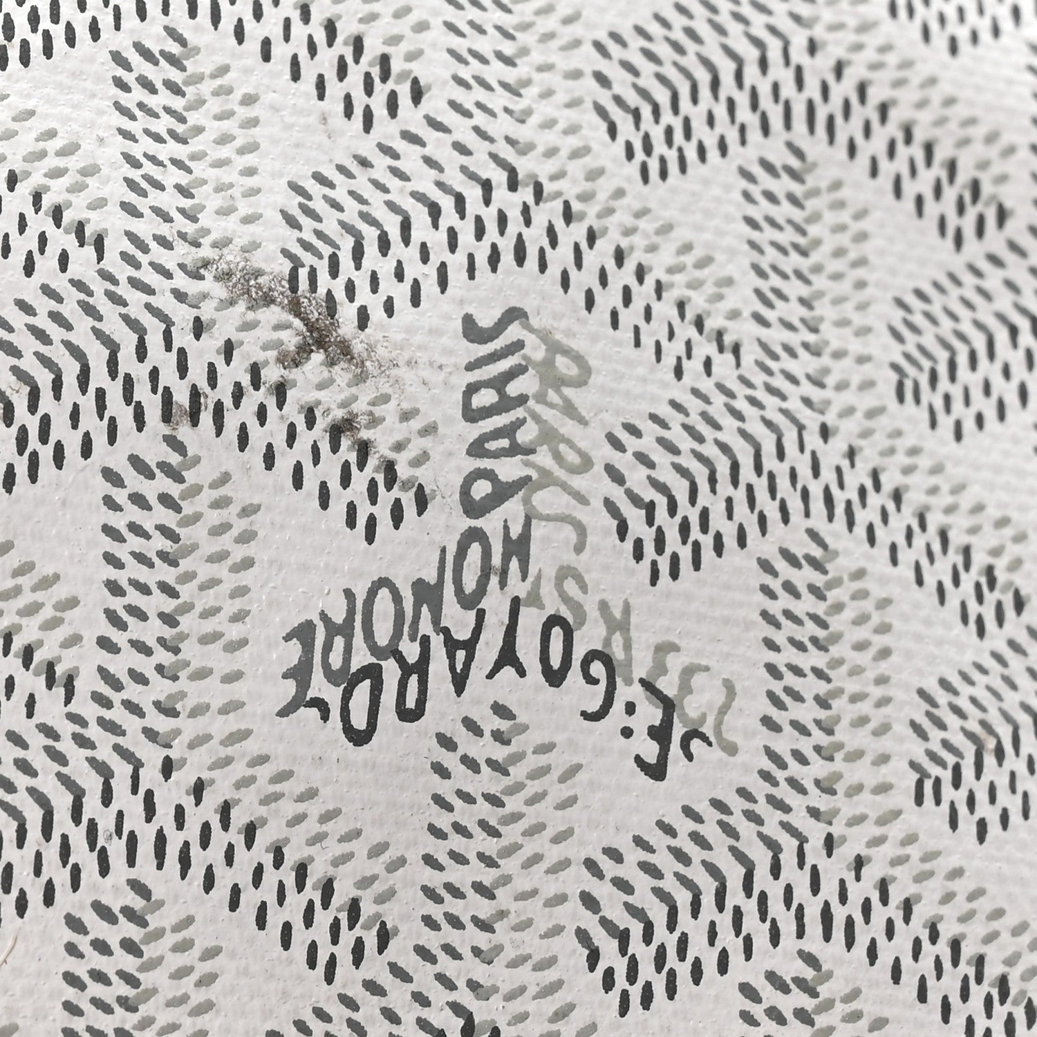 X PEANUTS Goyardine Reversible Anjou GM White