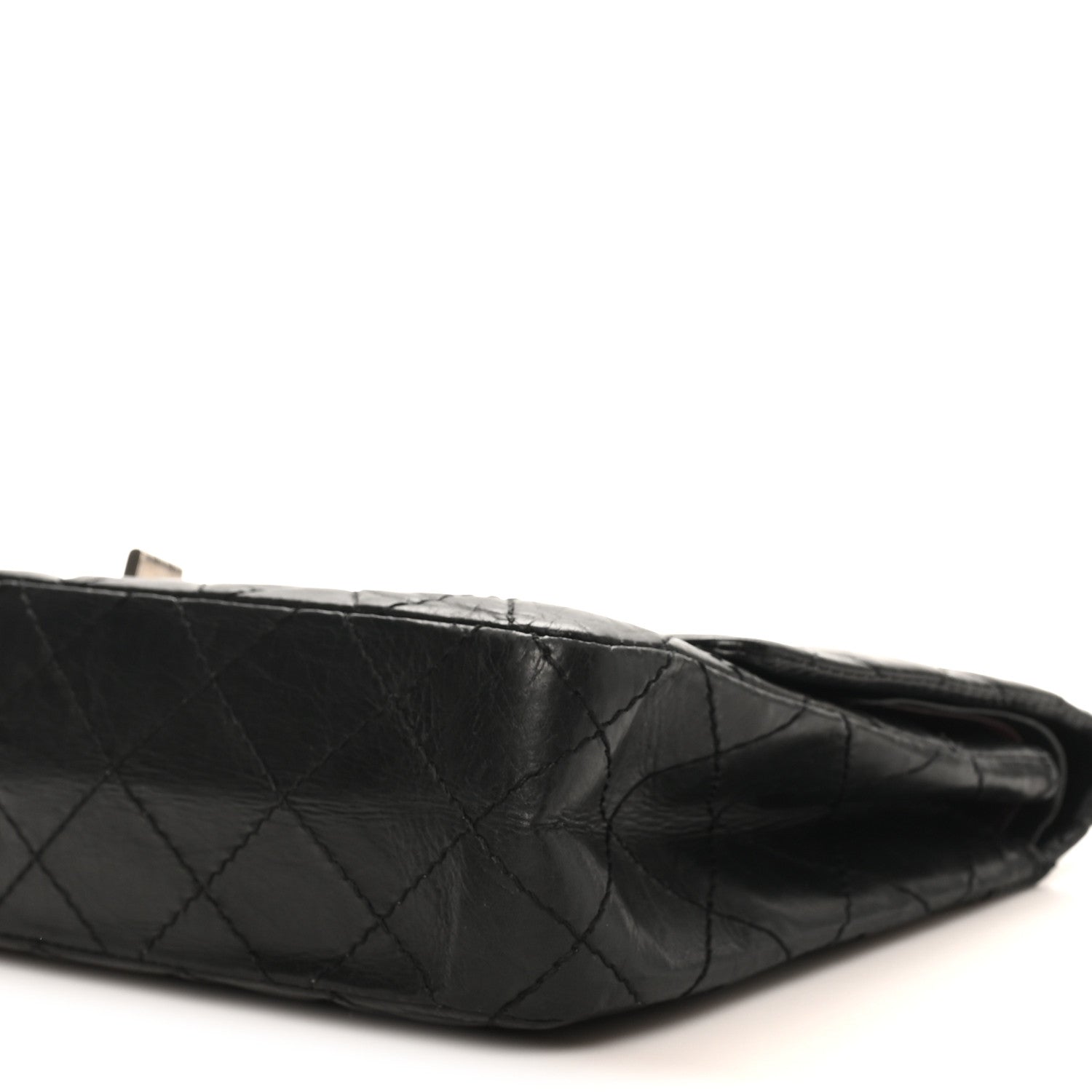Aged Calfskin Quilted 2.55 Reissue 226 Flap Black