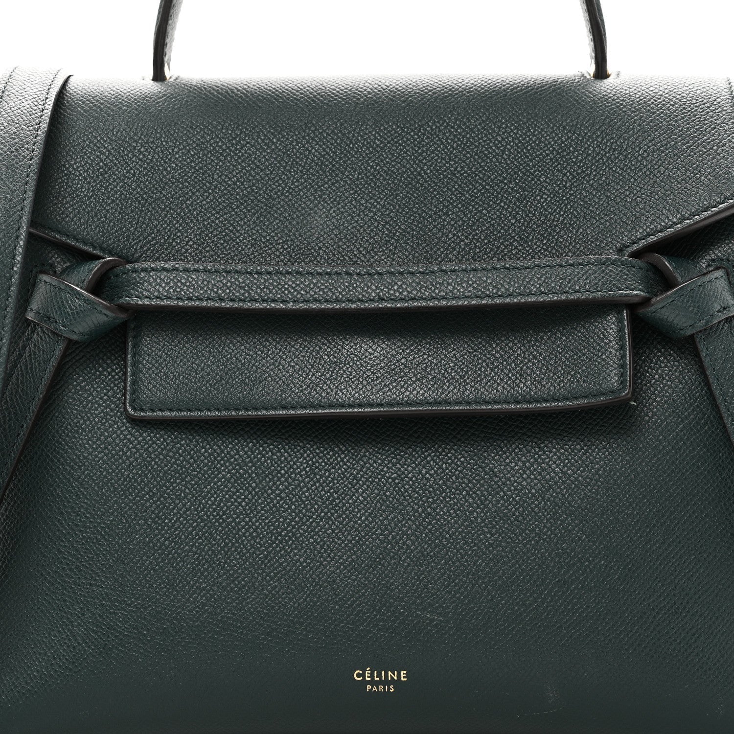Grained Calfskin Micro Belt Bag Amazone