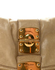 Nappa Matelasse Coffer Hobo Beige