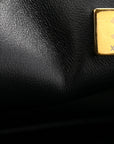 Lambskin Quilted Mini Rectangular Flap Black