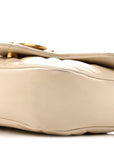 Calfskin Matelasse Super Mini GG Marmont Shoulder Bag White