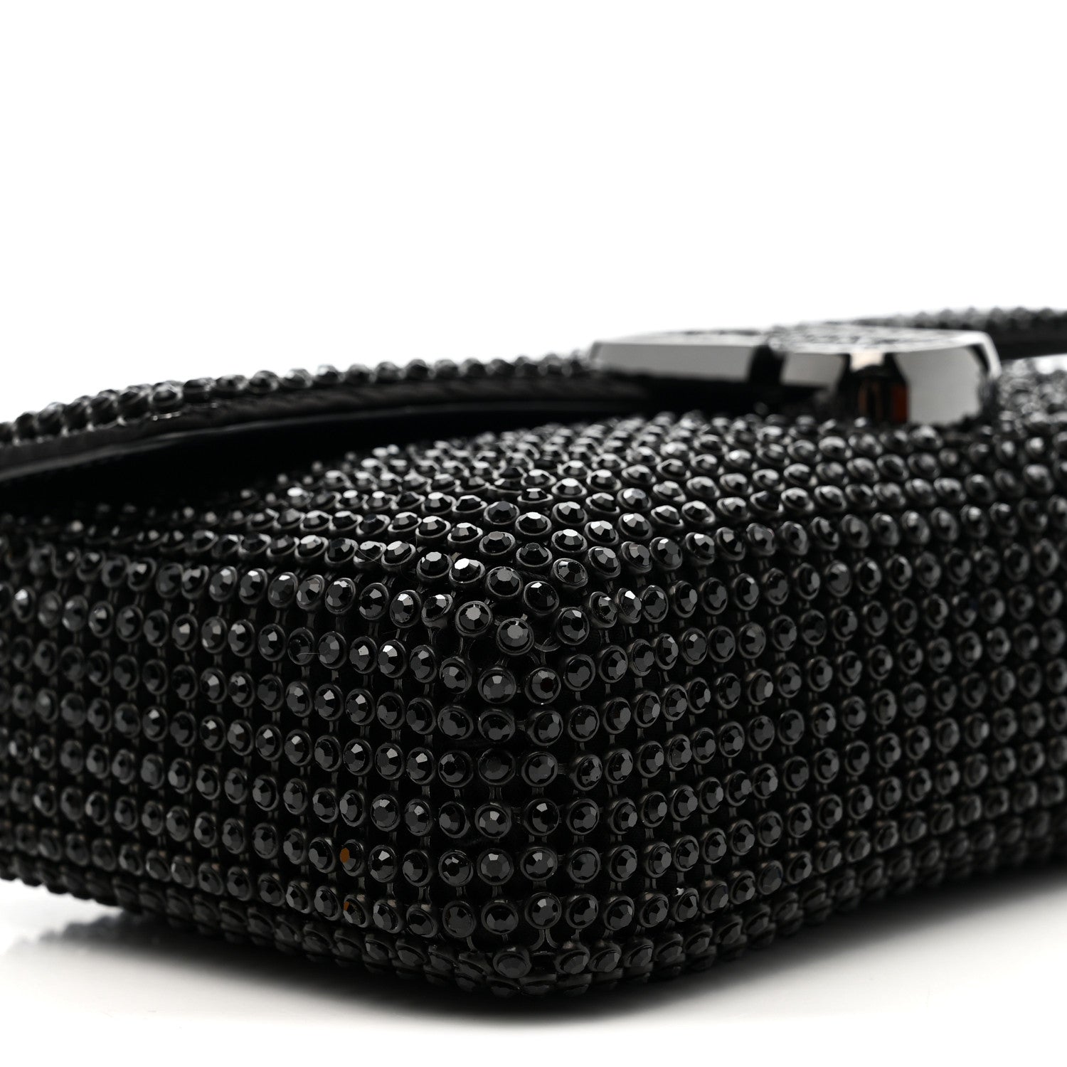 The Rhinestone J Marc Mini Shoulder Bag Black