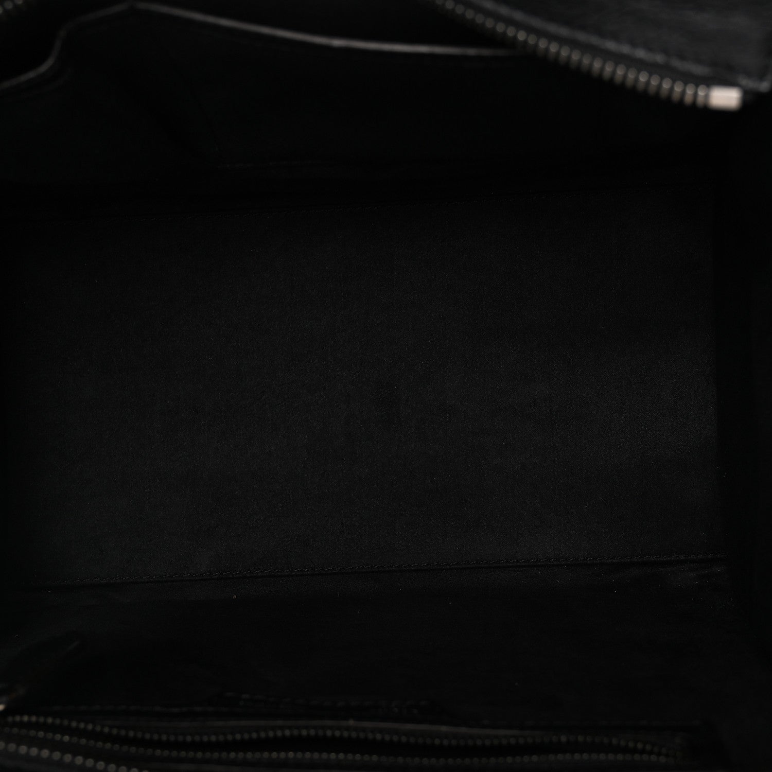 Drummed Calfskin Mini Luggage Black