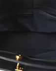 Calfskin Cerf Executive Shopper Tote Black