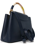 Taurillon Kintsugi Capucines MM Navy