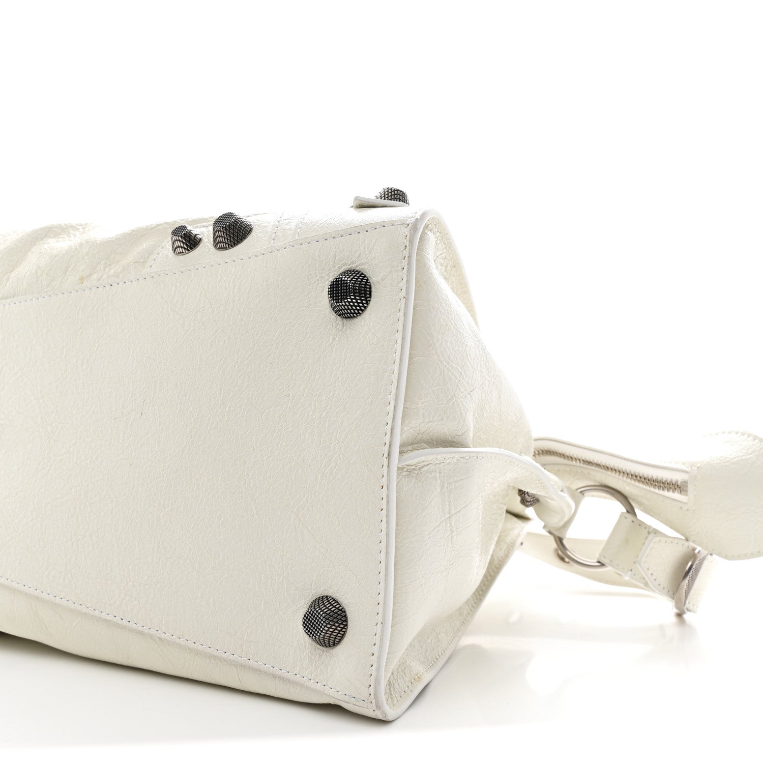 Agneau Arena Neo Cagole City Handbag Optic White