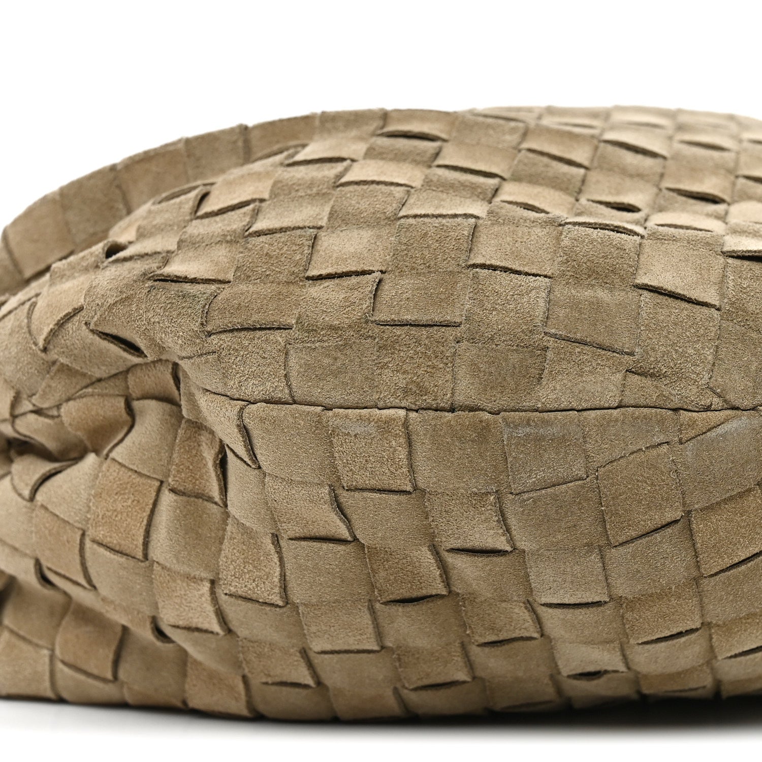 Suede Calfskin Intrecciato Teen Jodie Hobo Beige
