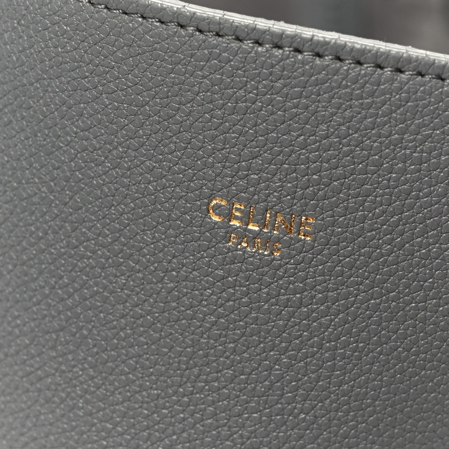 Soft Grained Calfskin Small Belt Cabas Phantom Grey
