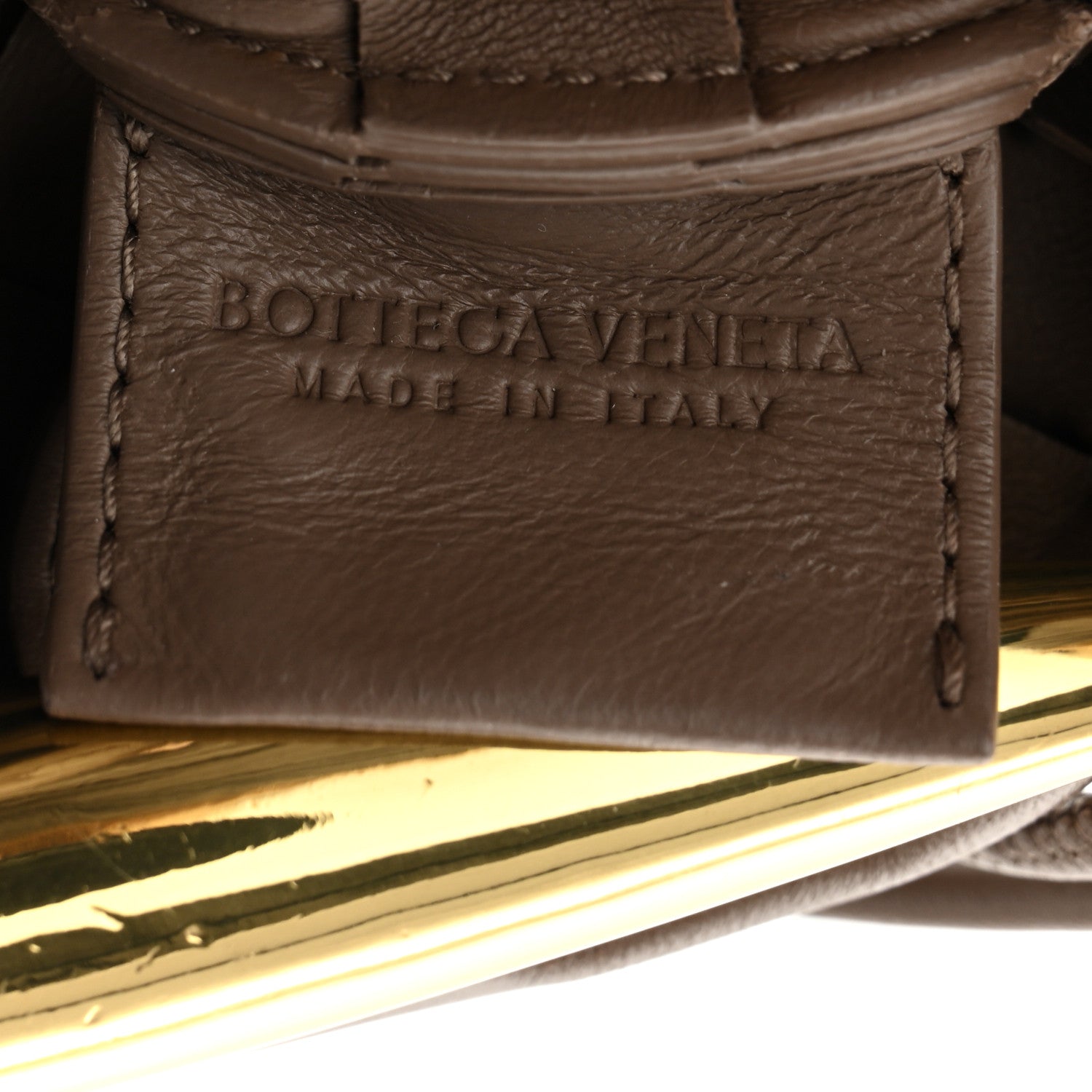 Nappa Intrecciato Mini Sardine Bag Taupe Grey