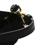Saffiano Tessuto Nylon Mini Bucket Crossbody Bag Black
