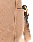 Pebbled Calfskin Small Soho Disco Bag Camelia