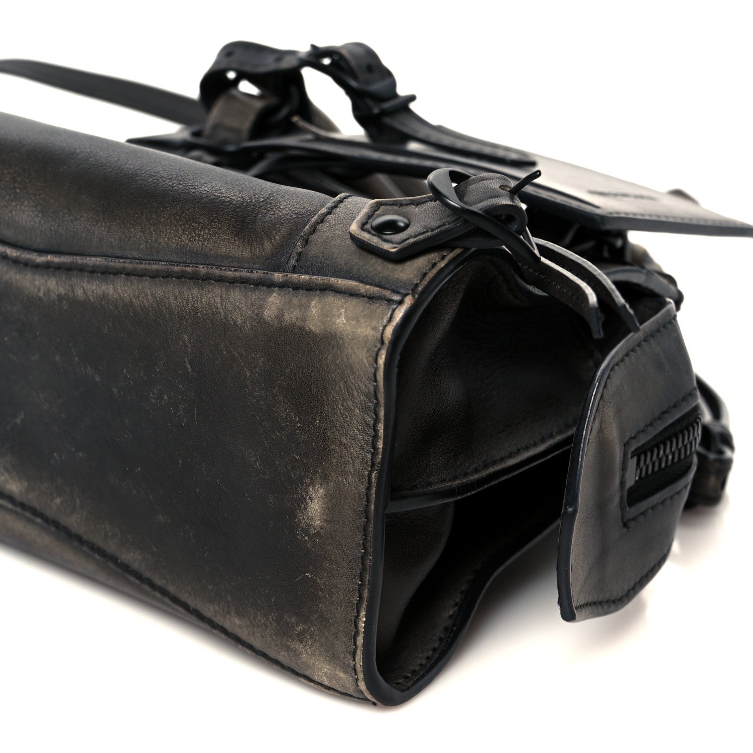 Used Calfskin Black Hardware Mini Neo Classic City Black