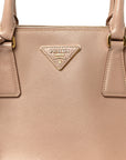 Saffiano Small Galleria Double Zip Tote Cammeo