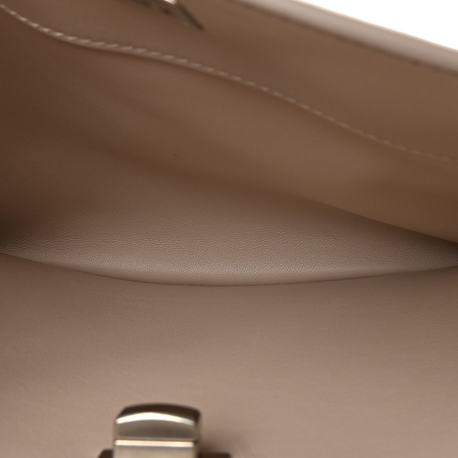 Natural Smooth Calfskin Small Rodeo Top Handle Handbag Almond
