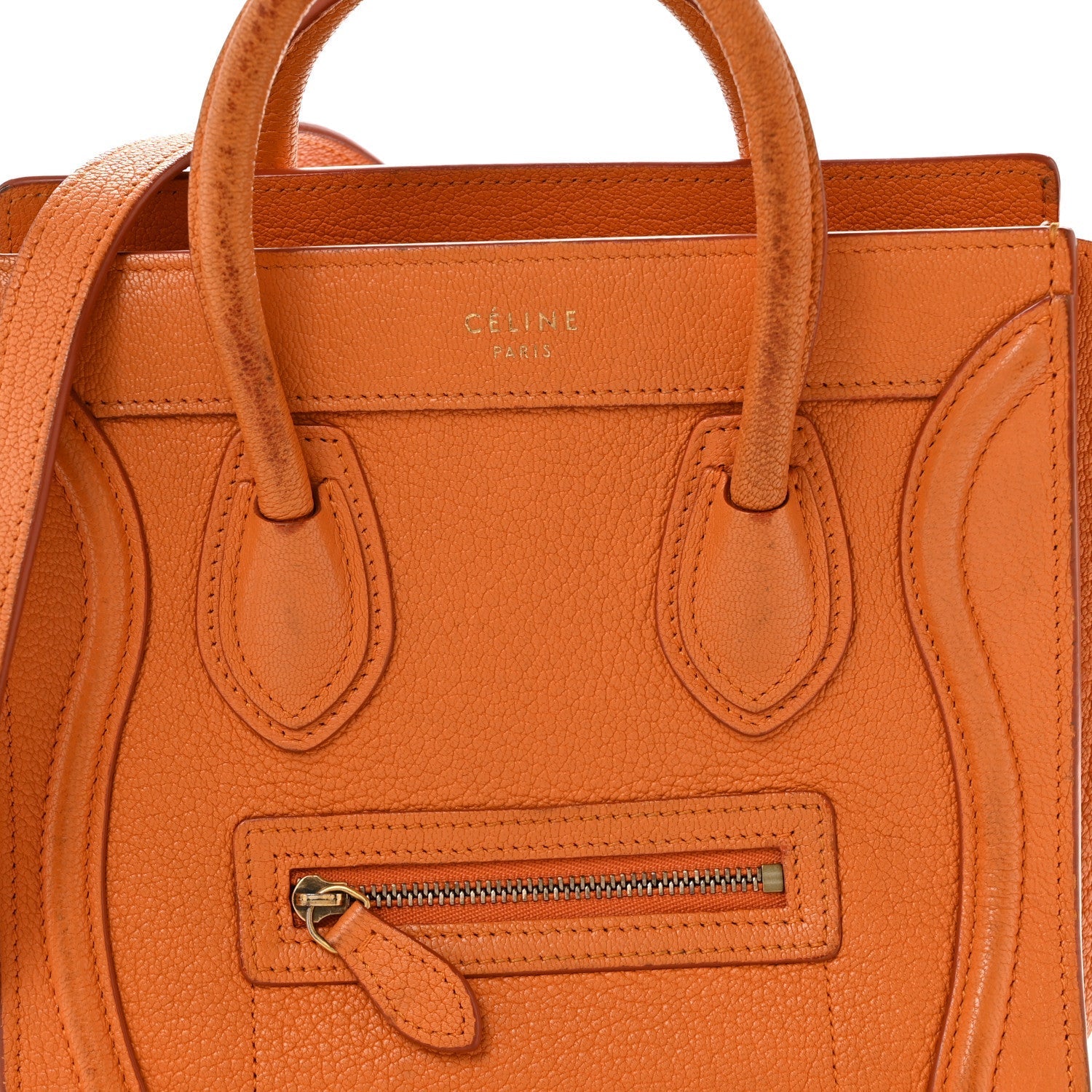 Goatskin Nano Luggage Orange