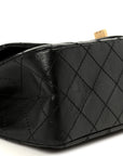 Aged Calfskin Quilted 2.55 Reissue 225 Flap Black