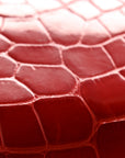 Shiny Alligator Azap Wallet Geranium