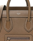 Drummed Calfskin Nano Luggage Souris