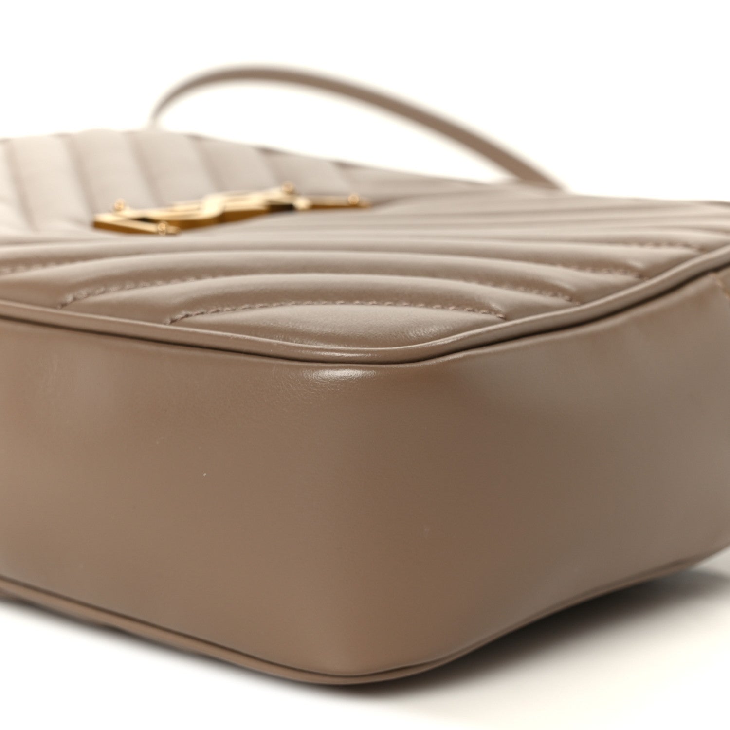 Calfskin Matelasse Monogram Lou Camera Bag Dark Beige
