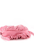 Agneau Arena Le Cagole Fringe Shoulder Bag XS Sweet Pink
