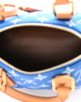 Calfskin Monogram Speedy P9 Bandouliere 20 Blue