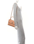 Lambskin Quilted Small Trendy CC Dual Handle Flap Bag Camel