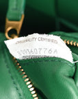 Lambskin Maxi Intrecciato Cassette Crossbody Bag Racing Green