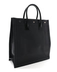 Linen Calfskin Rive Gauche North South Tote Grey