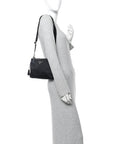 Re-Nylon Saffiano Re-Edition 2000 Double Zip Crossbody Bag Black