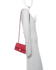 Caviar Quilted Mini Rectangular Flap Pink