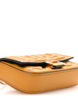 Nappa Matisse FF Embossed Nano Baguette Charm Zucca