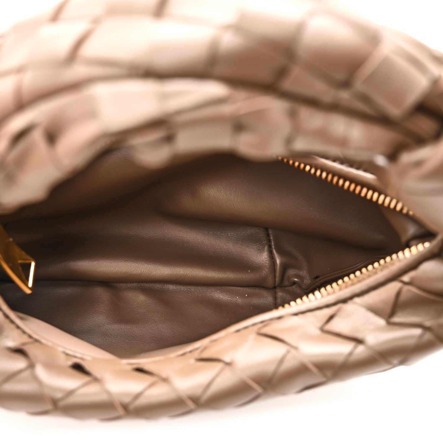 Nappa Intrecciato Mini Jodie Dark Taupe