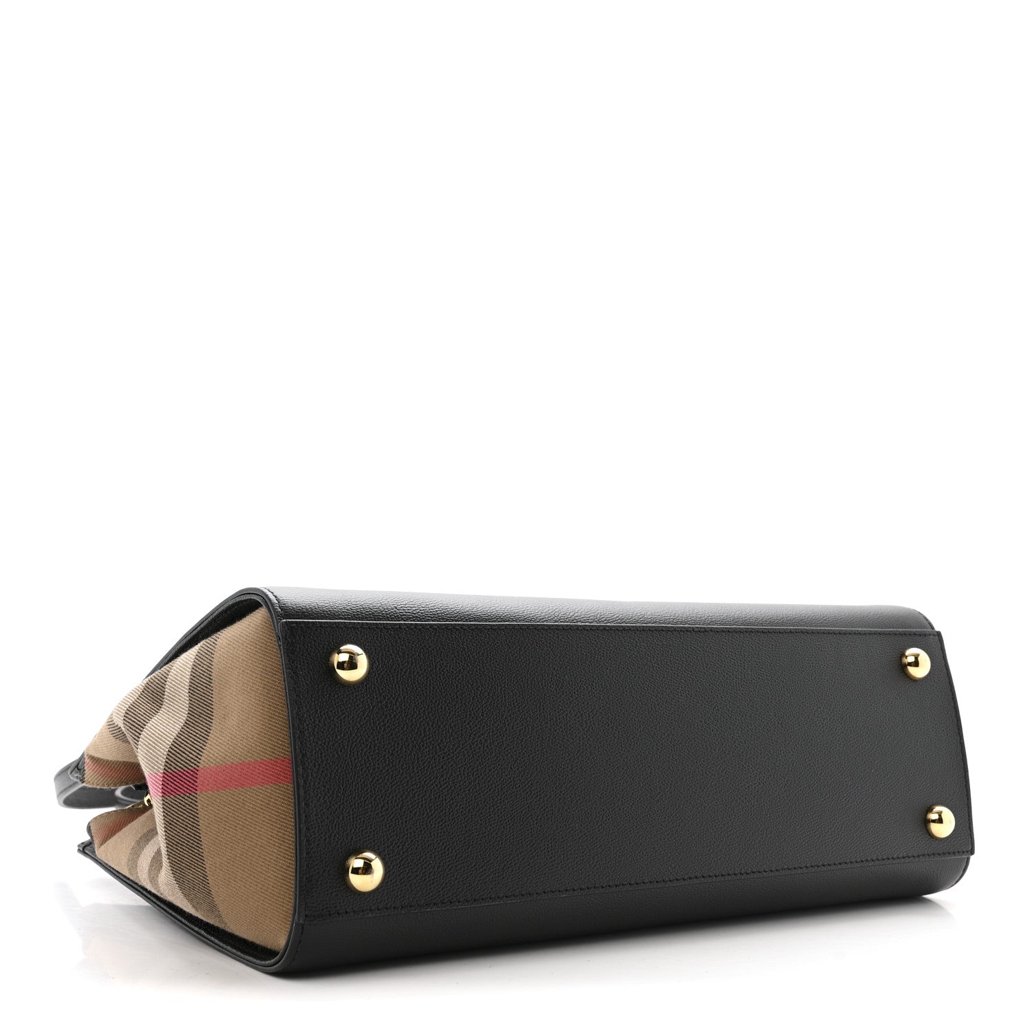 Calfskin Mega Check Small Banwell Tote Black