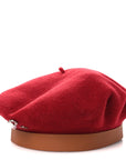 Merino Wool Bonnie Sailor Beret 59 Rouge Rubis