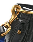 Calfskin Matelasse Sylvie Web GG Marmont Bucket Bag Black
