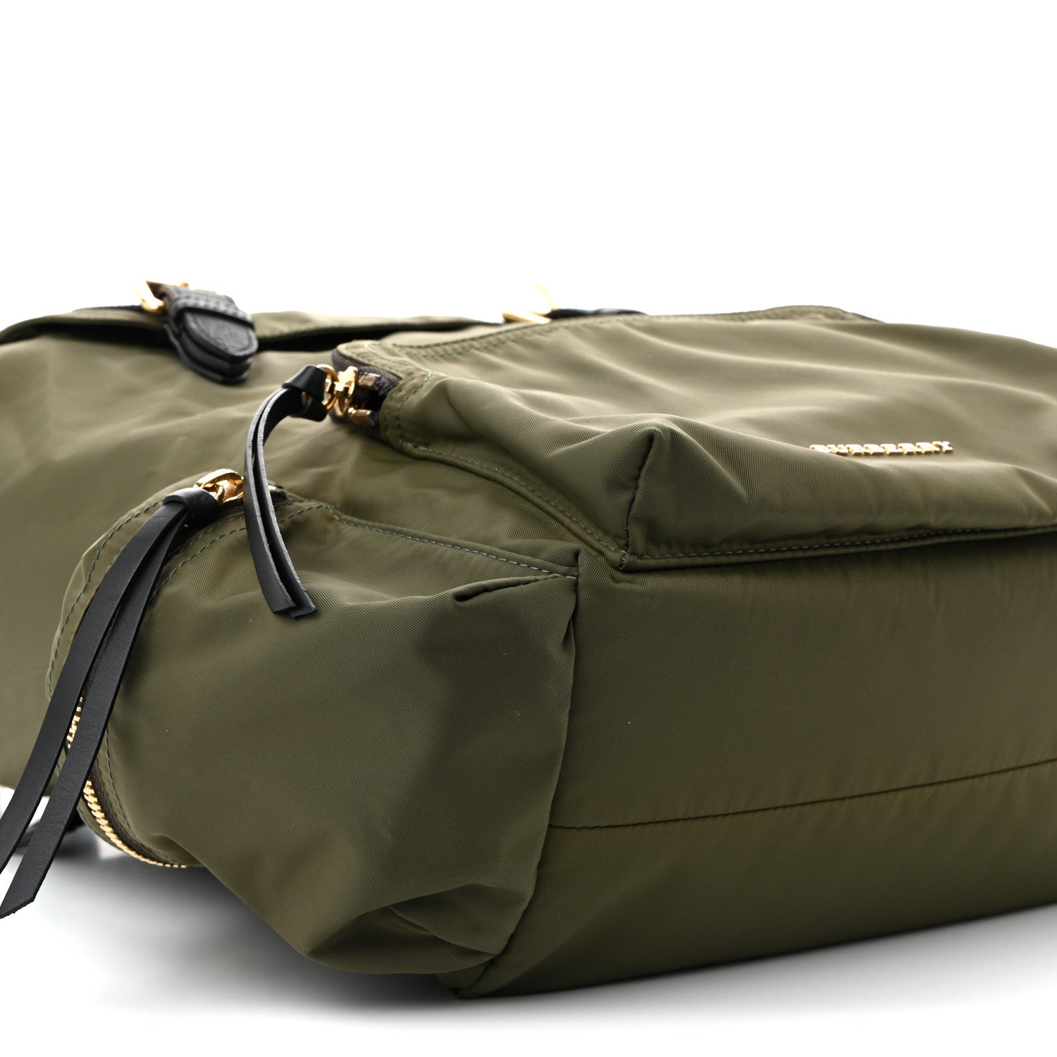 Nylon Large Rucksack Backpack  Canvas Green