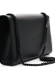 Grain De Poudre Medium Classic Monogram Monochrome Kate Satchel Black