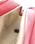 Pebbled Calfskin Small Soho Disco Bag Tabasco Red