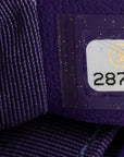 Calfskin Quilted Small Boy Flap Purple