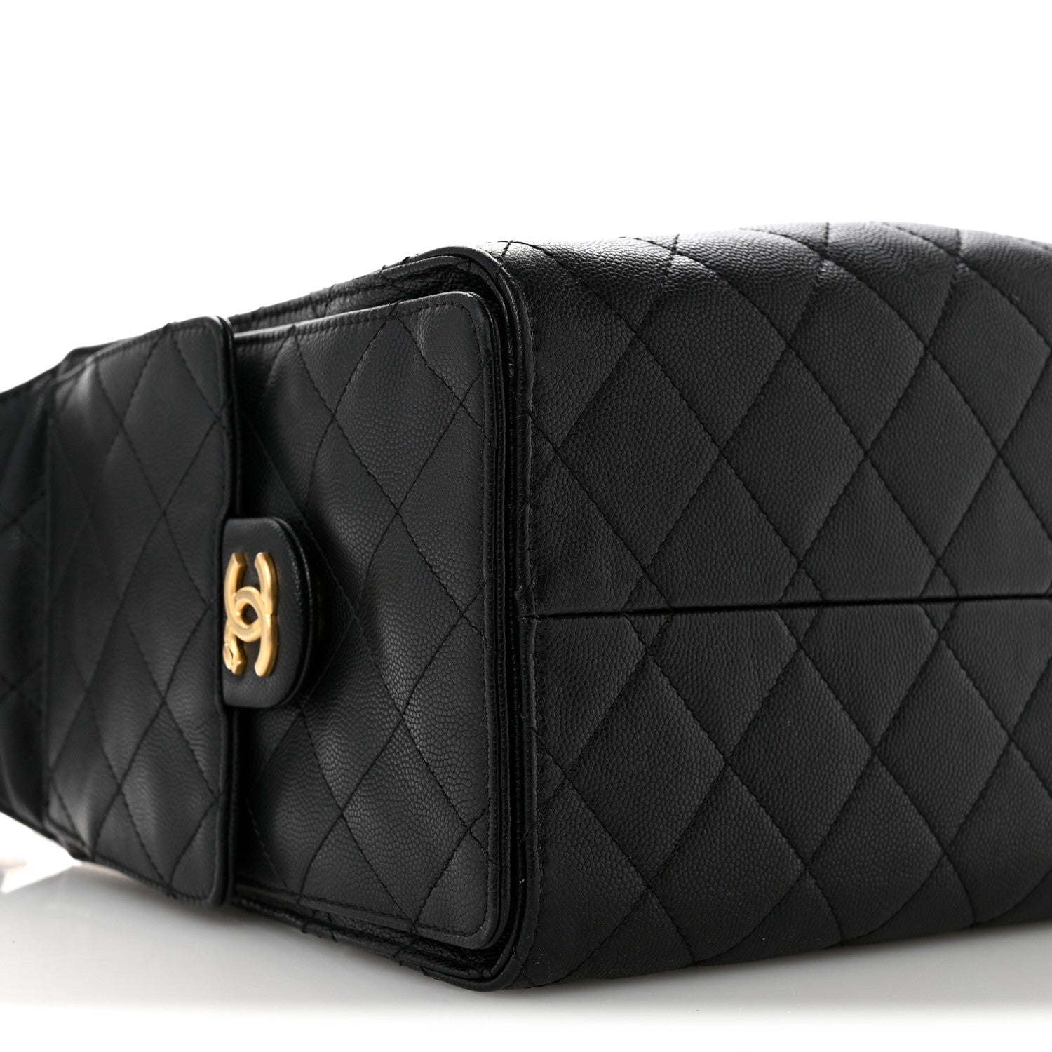 Caviar Quilted Small CHNL 25 Handbag Black