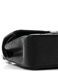 Caviar Quilted Small Double Flap Black