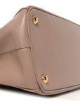 Saffiano Small Galleria Double Zip Tote Cammeo