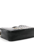 Calfskin Matelasse Monogram Lou Camera Bag Black