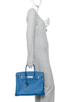 Epsom Birkin 35 Bleu Izmir