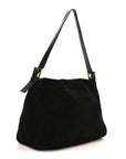 Suede Mama Baguette Black
